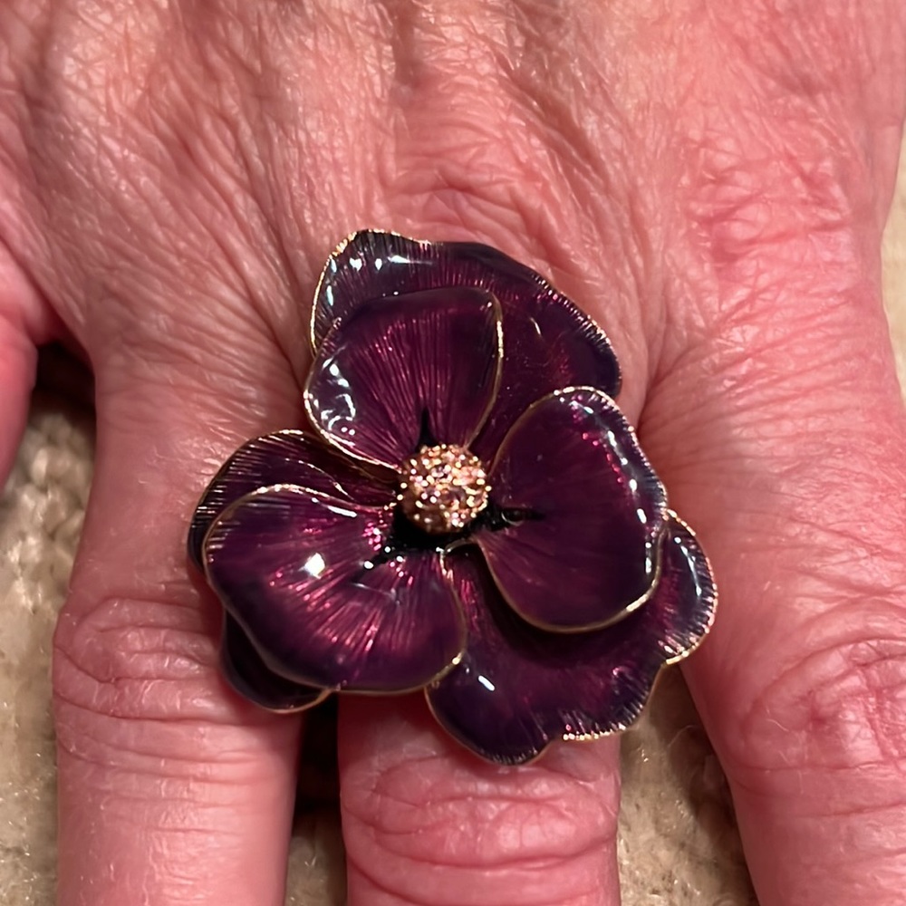 Kenneth Jay Lane Rare  Enamel Ring